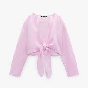 Linen Shirt With Knot - SOLD OUT